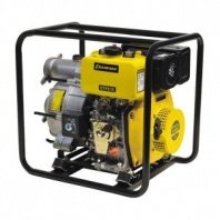 Мотопомпа 6,7л.с., 4-х такт., 1000л/мин, грязная вода диз.CHAMPION DTP81E (3" 8/26м 3,3л 66кг, эл. стартер)
