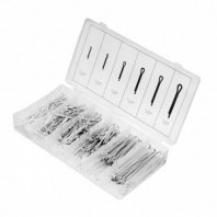 Набор шплинтов, S головки х L: 1,6х25, 2,3х25, 2,3х38, 3,1х32, 3,1х50, 4х63 мм, 555 предм.// Сибртех