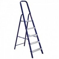 Лестница стремянка 5 ст, стальная (сталь+алюм. ступени) Алюмет