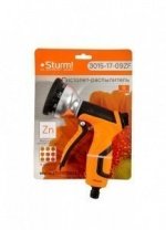 Пистолет-распылитель 9 режимов, форсун цинк, корп с резин покрыт Sturm! 3015-17-09ZF