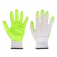 Перчатки садовые с нитриловым полуобливом, полиэстер, р.9, 25см, 45г INBLOOM