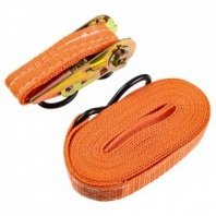 Стяжка груза 5м, храповый механизм, 0,4т, 25мм, два крюка ЕРМАК