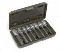 Набор головок со вставкой HEX 1/2" 8шт, длина 100мм Дело Техники ДТ