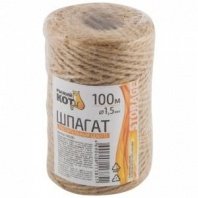Шпагат джутовый 100м, д1,5 Рыжий кот