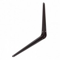 Кронштейн угловой с ребром 250х300мм, коричневый// Сибртех