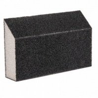 Губка абразивная шлифовальная 125х75х25мм, P100 трапеция, средняя жесткость Сибртех