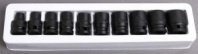 Набор головок ударных 1/2" 6гр., 10шт, (8-24мм), кейс СЕРВИС КЛЮЧ