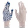 Перчатки х/б 10 класс Точка белые 4 нити Сибртех