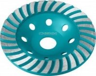 Чашка алмазная 125мм зачистная турбо сегментированная (33440-125) СИБИН