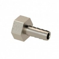 Штуцер для шланга d14х1/2", Г(ВР), никель, латунь, внутр рез, РосТурПласт