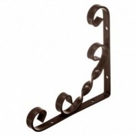Кронштейн декоративный угловой 150х150мм, коричневый// Сибртех