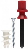 ЗУБР ДРИВА, 23 мм, 8 шт, нейлоновый дюбель для гипсокартона с саморезом и установочной насадкой для дрели (4-3