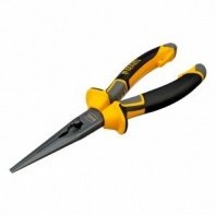 Длинногубцы 205мм, 3К рукоятки, прямые// Denzel