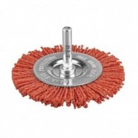 Кордщетка дисковая P.I.T. 75x1,2мм, нейлоновая проволока, хвостовик 6 мм (APLS11-N075)