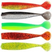 Приманка мягкая Виброхвост 4.5, силикон Премиум, 110 мм, 3 шт. в уп., микс цветов AZOR FISHING камуф