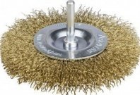 Щетка для дрели 75мм, дисковая пушистая со шпилькой проволока 0.3 мм, Professional (35114-07 STAYER