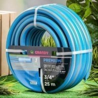 Шланг полив. 3-х слойный 3/4 25м армир., 20 атм, ПВХ, усил, Grandy, Premium, AGL12