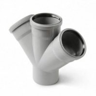 Крестовина канализационная 1-плоск, 110х110х110мм, 45 град., ProAqua