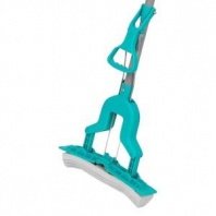 Швабра Бабочка ПВА, 28см, телескоп.ручка металл. 110см, (аквамарин) "Лилия"