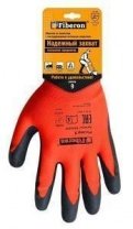 Перчатки "торро" из полиэстера с текстурированным латексным покрытием, Fiberon
