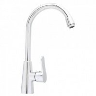 Смеситель для кухни, поворотный излив 25см, керам. картридж 40мм, хром, цинк, SK01-R118 СоюзКран