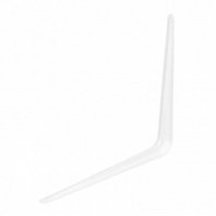 Кронштейн угловой с ребром 350х400мм, белый// Сибртех