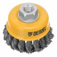 Щетка чашка УШМ 75мм крученая М14, 0,5мм Denzel